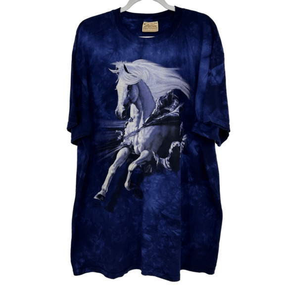 Vintage Other - Vintage Y2K Mountain White Horse Pentound T-Shirt 2X Graphic Print